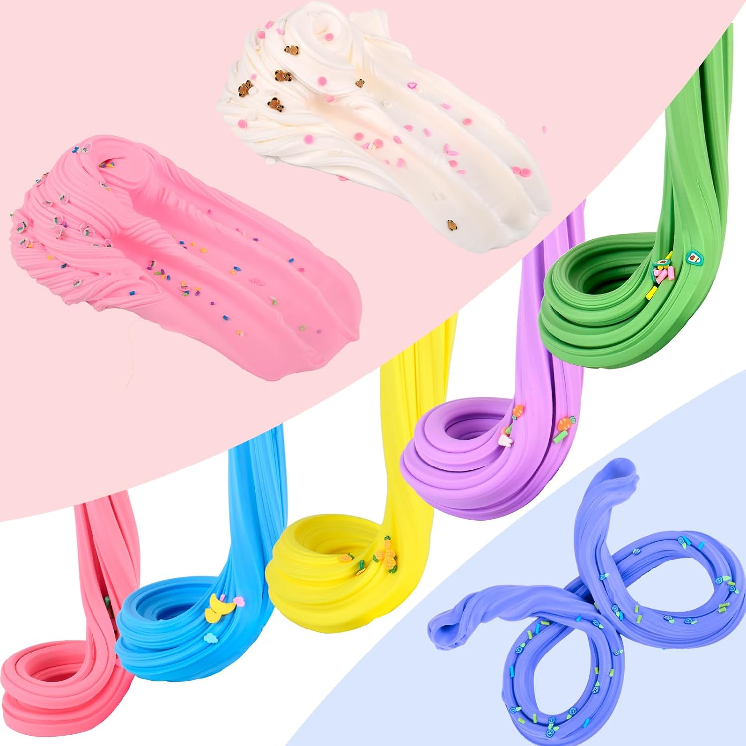 WuHuanNiu 15 Pack Mini Butter Slime Kit