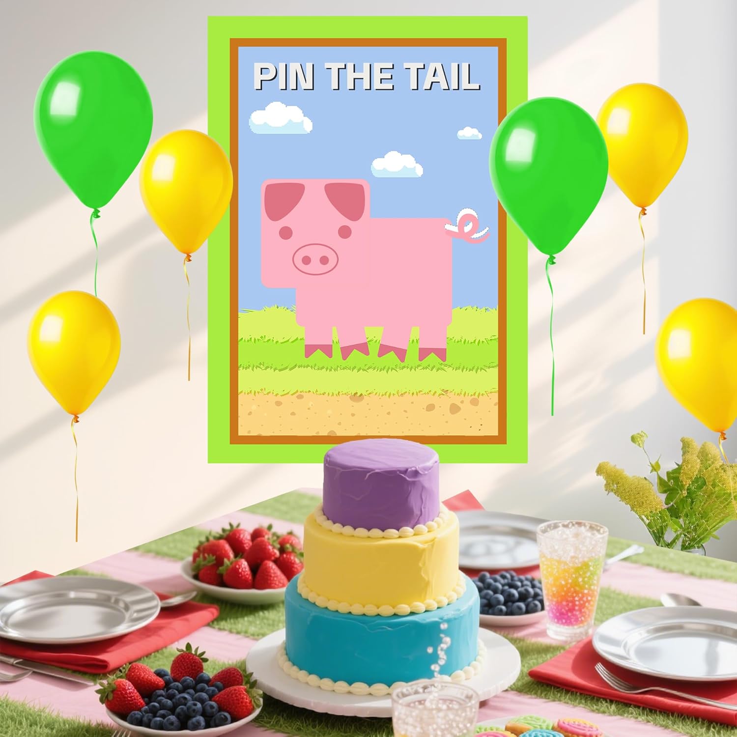 Lidmada Pixel Pin The Tail Game Decor