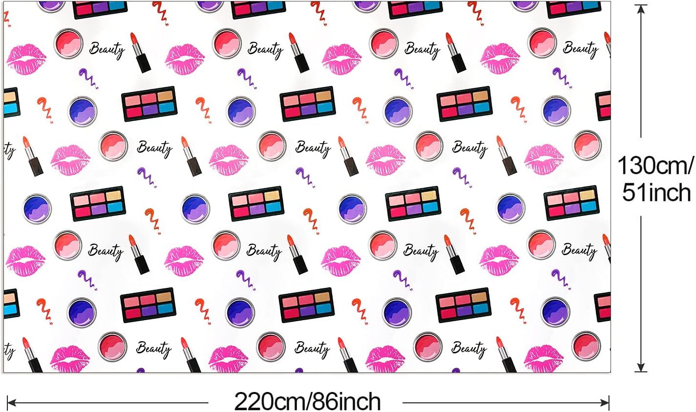 PHOGARY 4 Pack Spa Makeup Table Covers for Parties