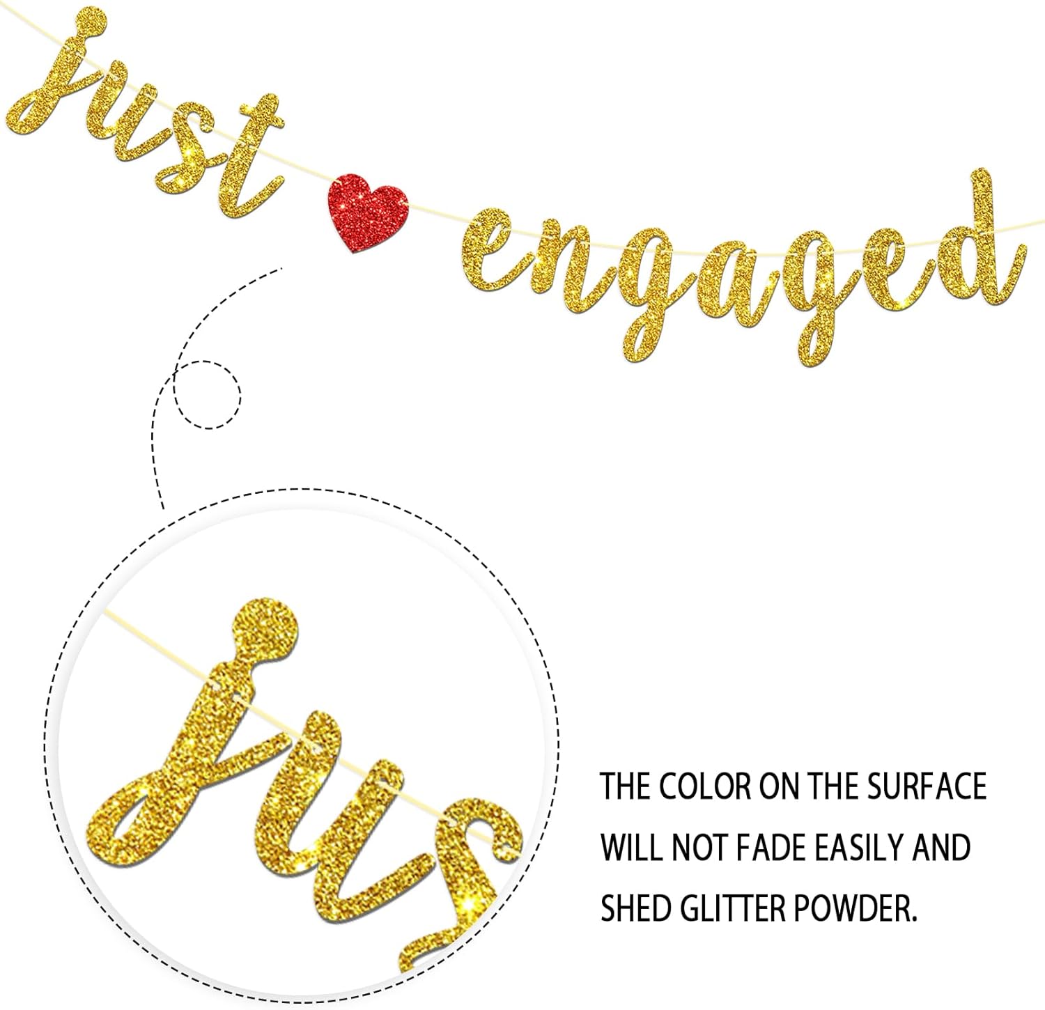 Dill-Dall Just Engaged Party Banner