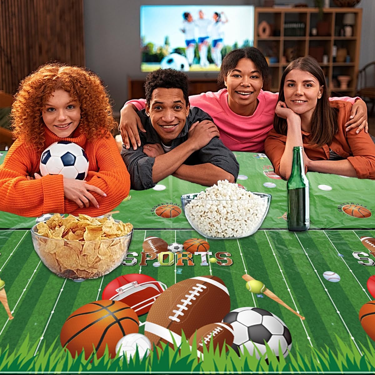 3pcs Sports Birthday Tablecloths All Star Table Covers