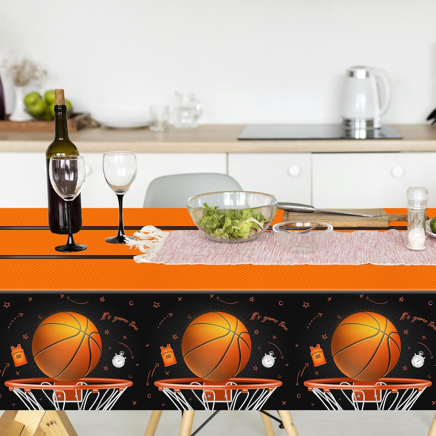 CMUSKO Basketball Tablecloth 3pcs Decorations
