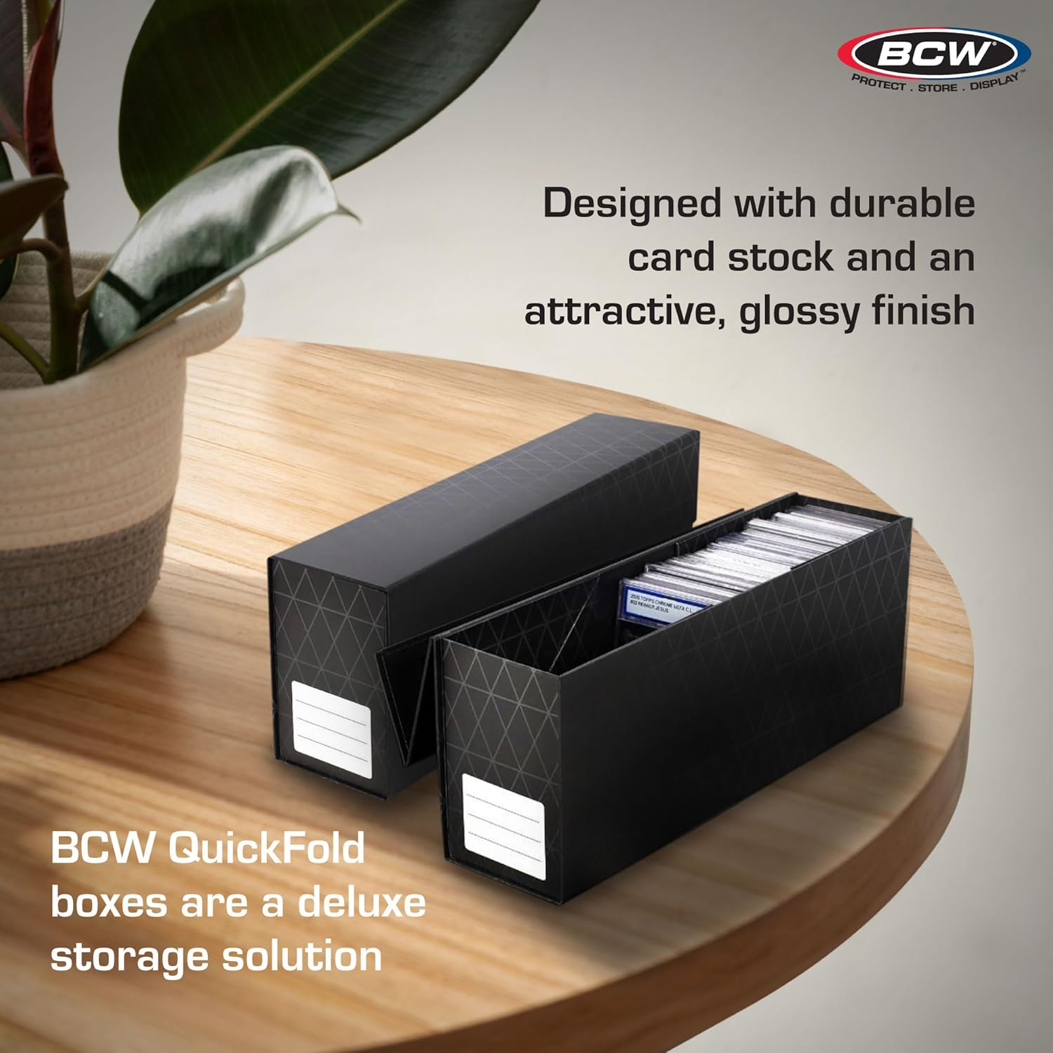 BCW QuickFold Card Boxes - Magnetic Closure 3 Pack