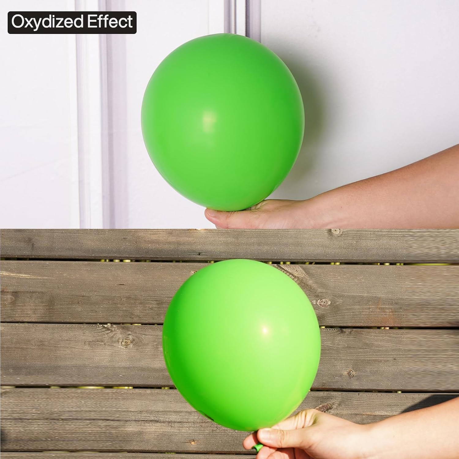 PartyWoo 120 pcs 5 inch Matte Kelly Green Latex Balloons