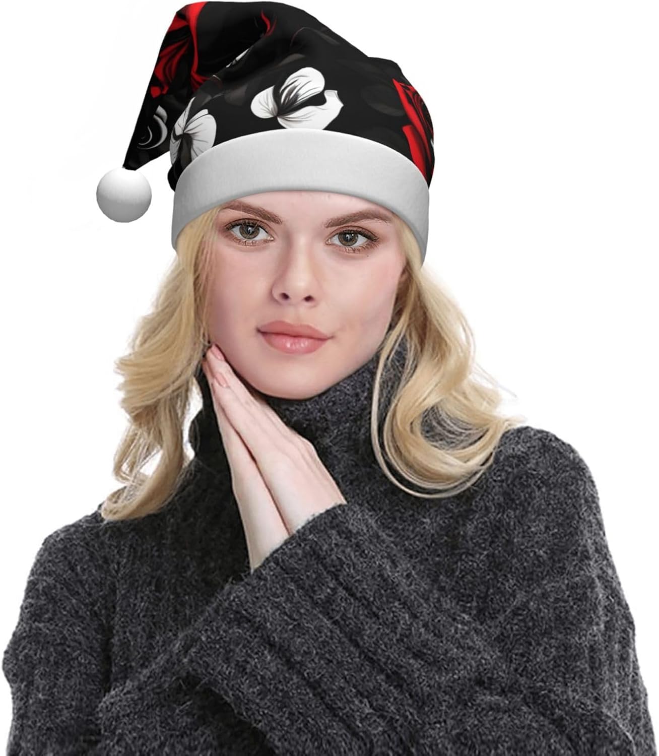 QINZHENG Personalized Santa Hat Christmas Decor