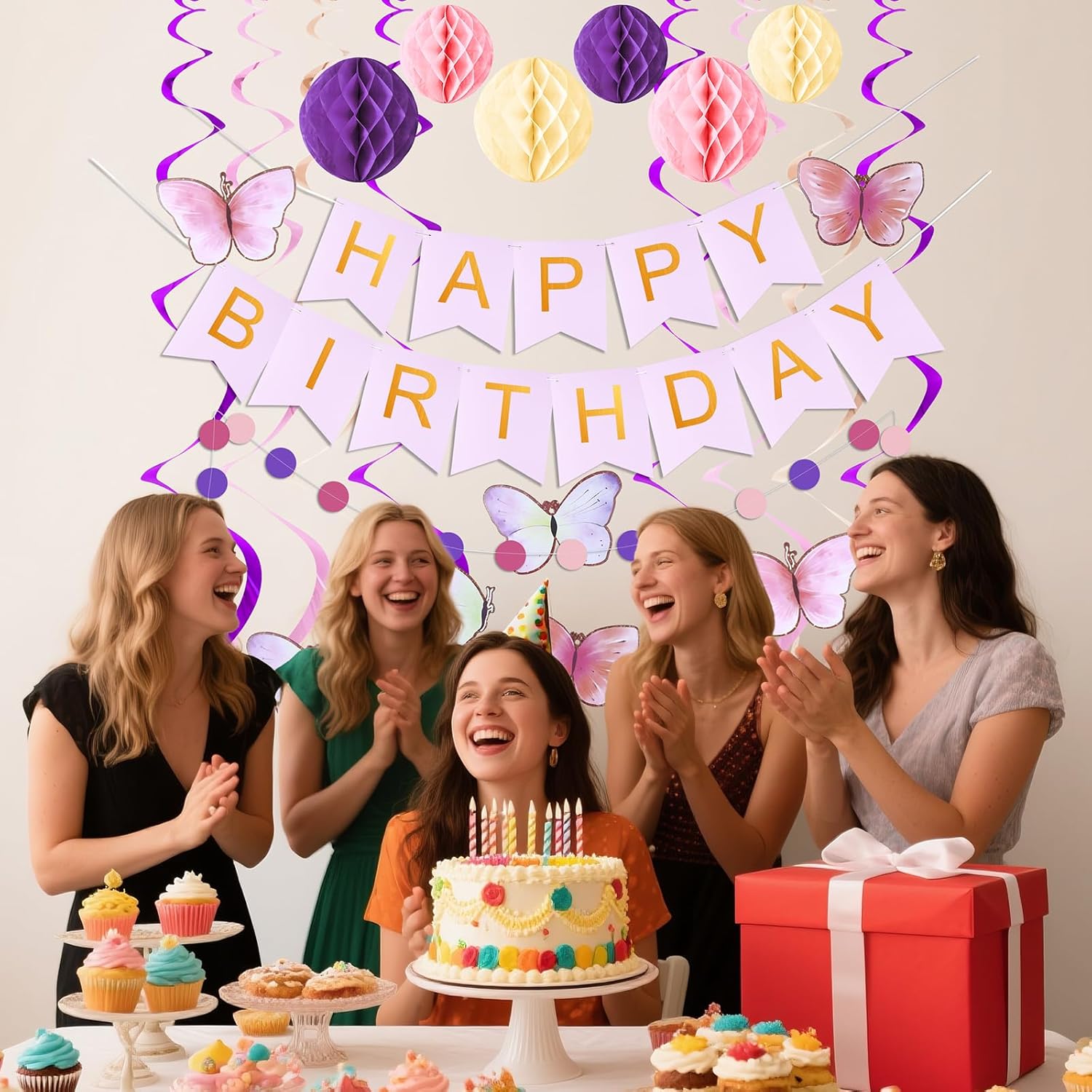 KAWKALSH Birthday Decorations Set