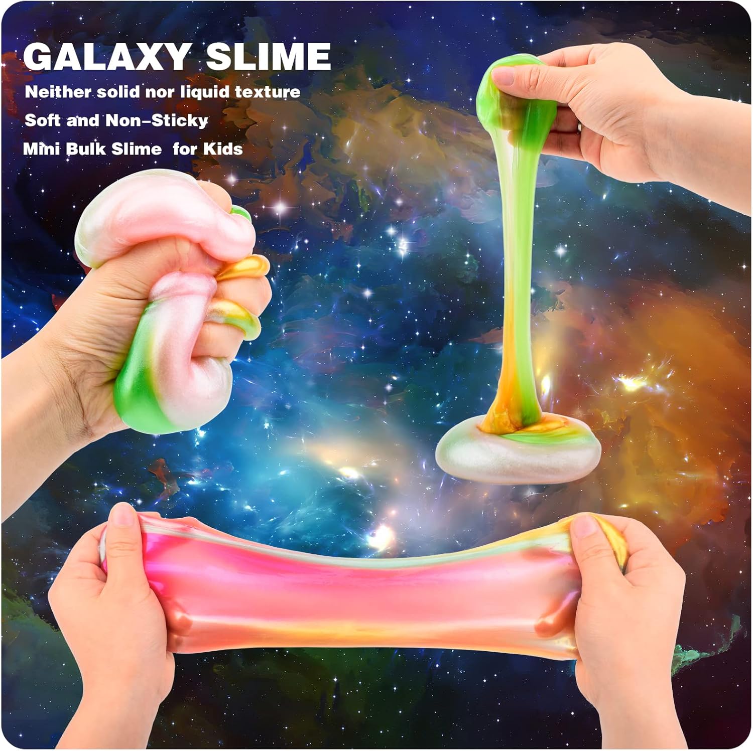 Galaxy Slime Kit 68 Pack for Kids