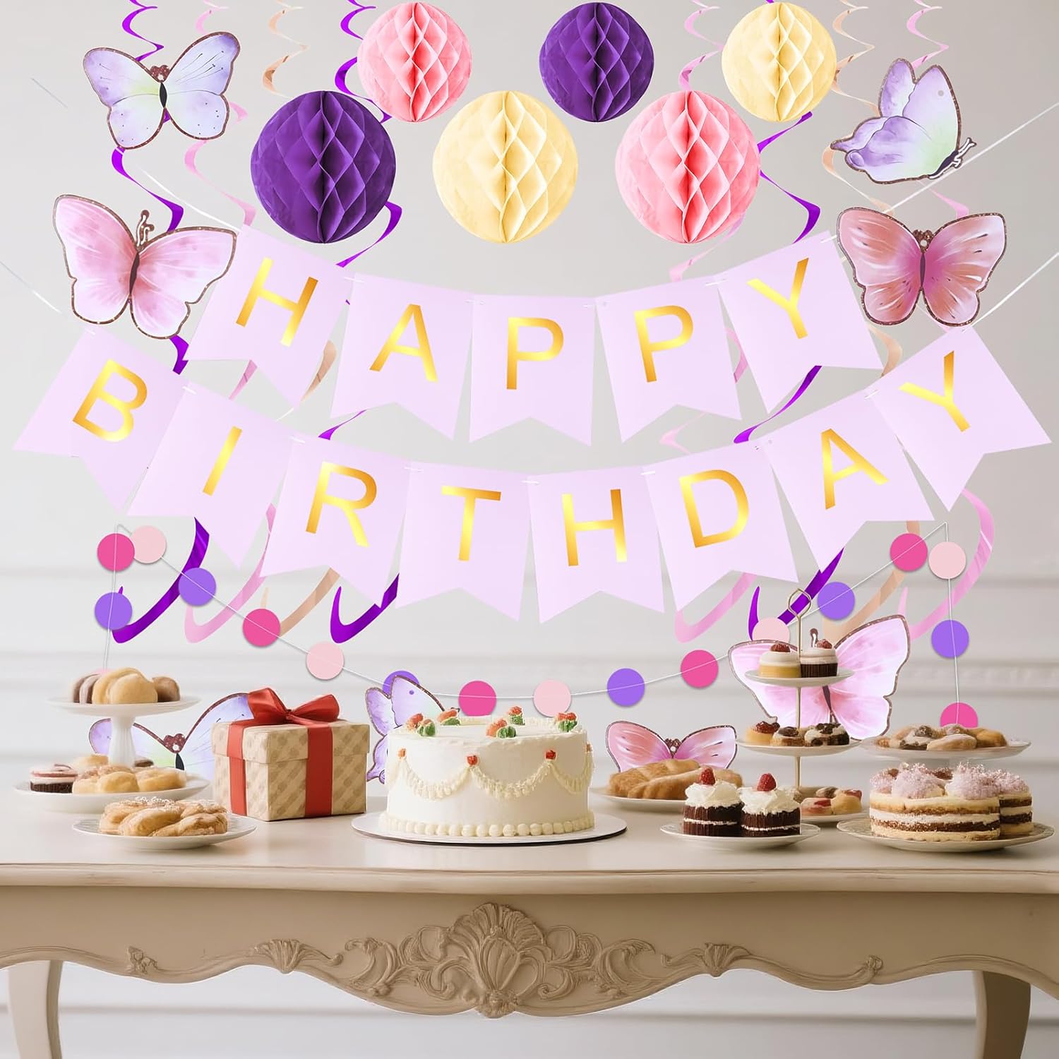 KAWKALSH Birthday Decorations Set