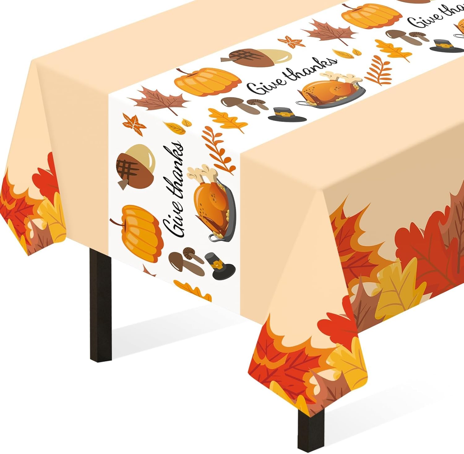 Childom 3 Pack Thanksgiving Tablecloths 54 x 108