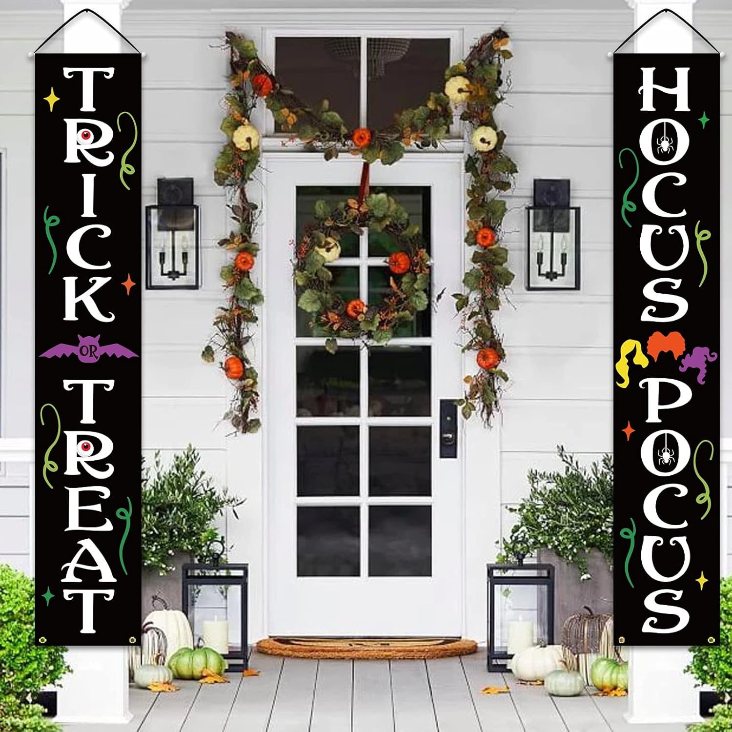 DAZONGE Halloween Decorations Outdoor and Indoor Banners