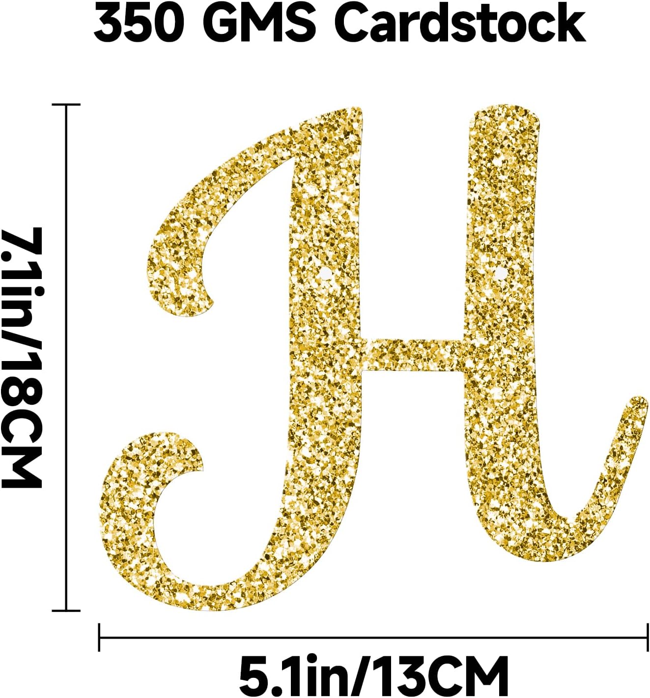 Pre-Strung Happy Engagement Banner Gold Glitter