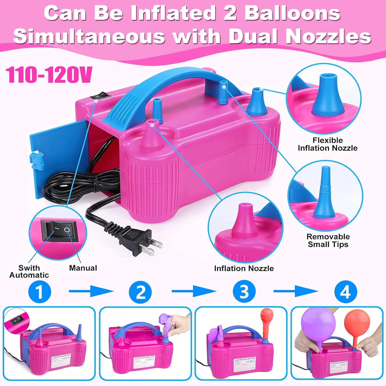 Balloon Arch Kit with Electric Pump 10ft Wide