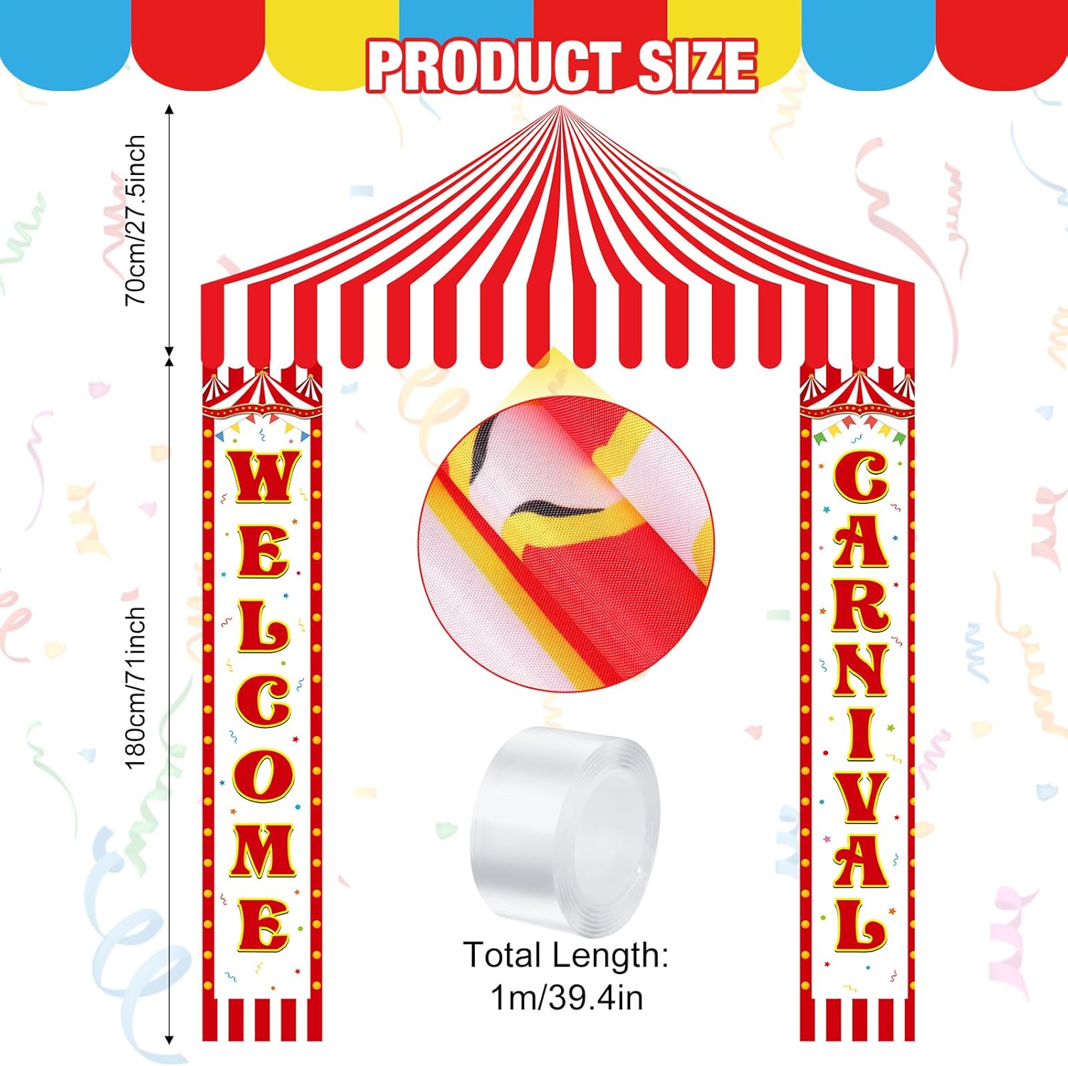 Ziliny 3 Pcs Carnival Party Decorations Set