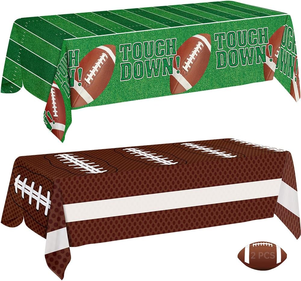 Football Party Decorations 2 Pack Tablecloth