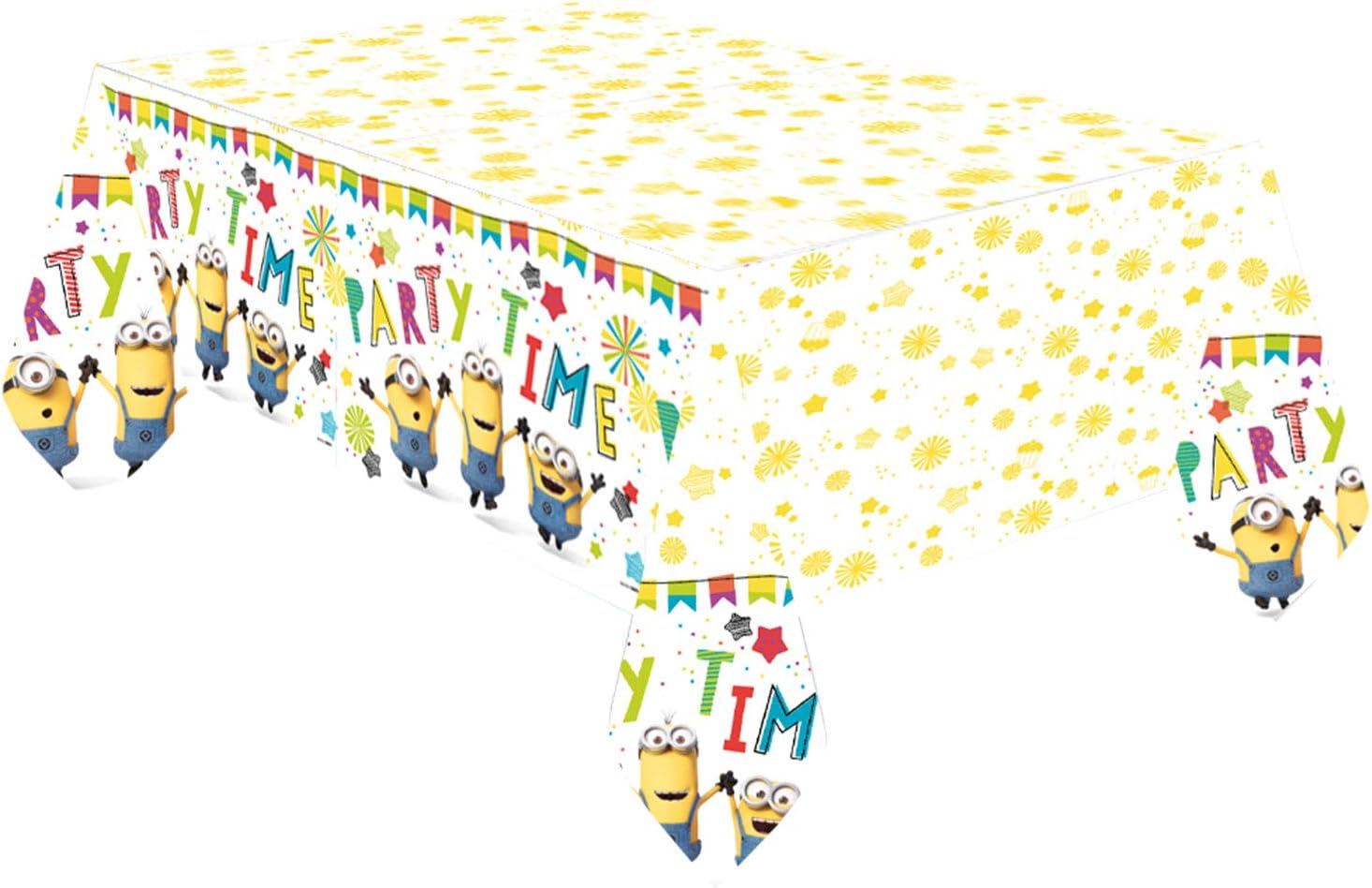 Amscan Despicable Me Multicolor Plastic Table Cover 54x96