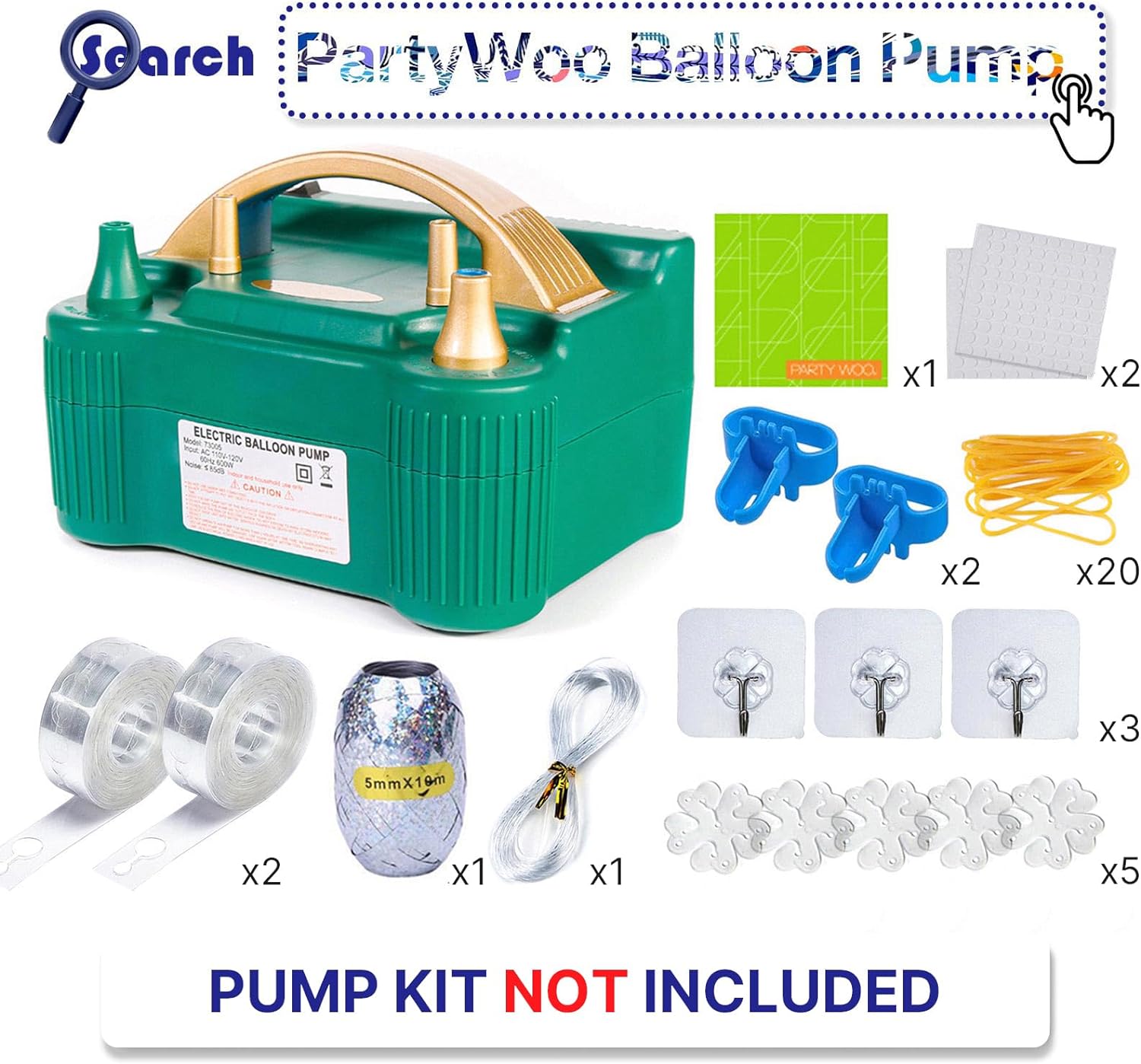 PartyWoo Purple Balloons 100 pcs Different Sizes Kit