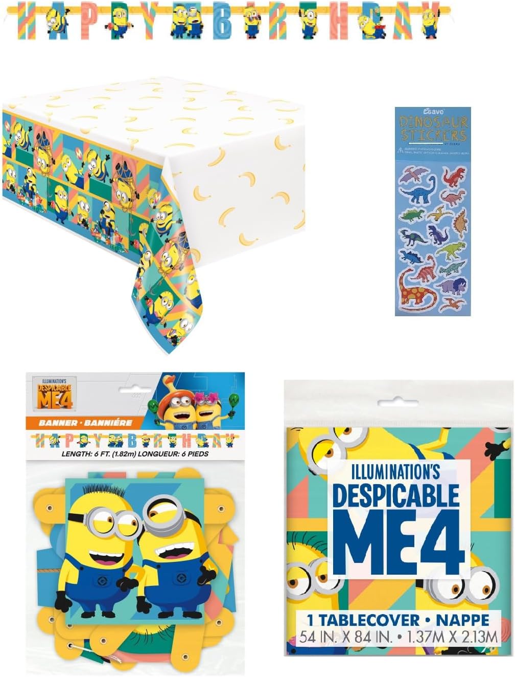 Despicable Me Birthday Party Decor Bundle Pack