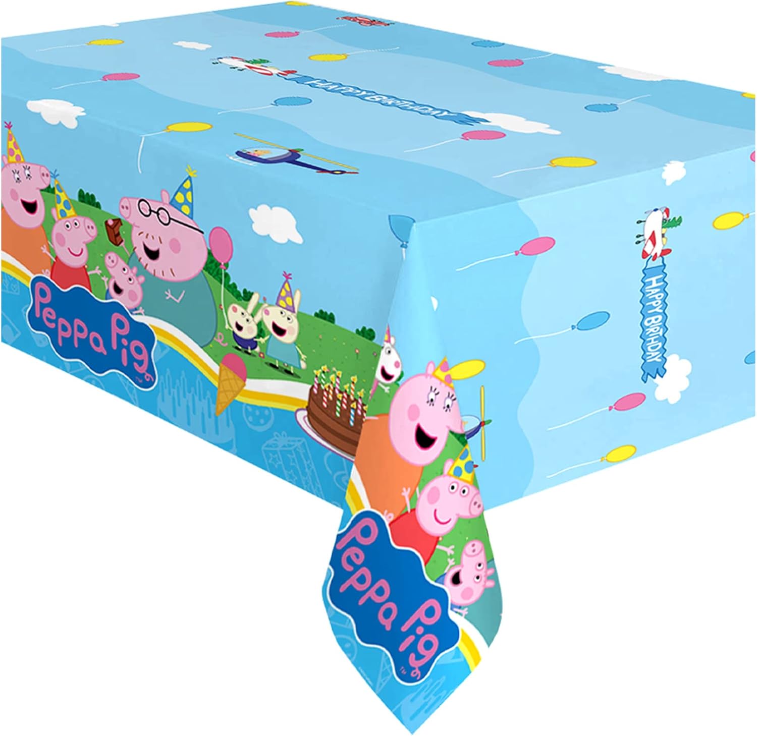 Treasures Gifted Peppa Pig Birthday Decor Tablecloths Pack of 2