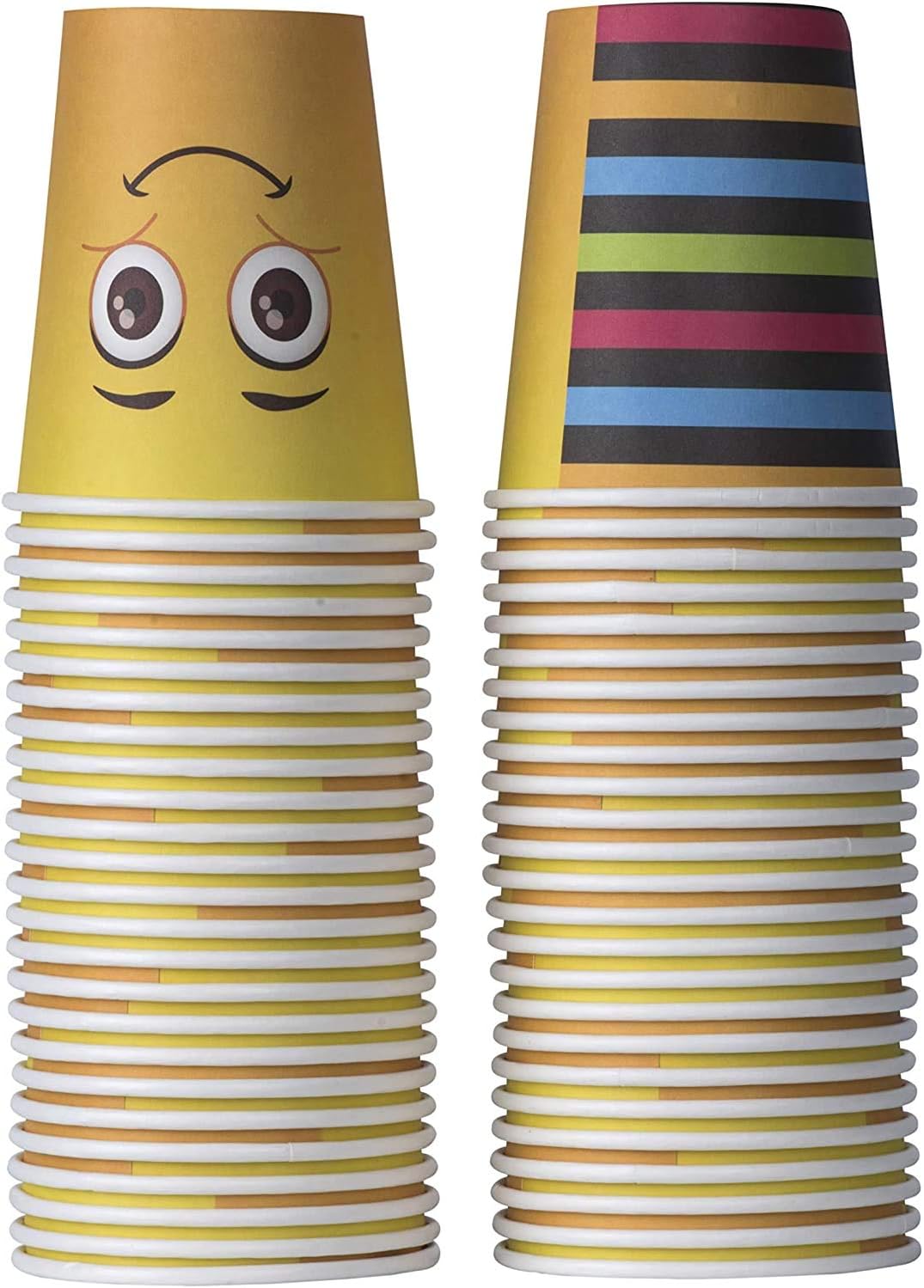 Hammont Smiley Party Paper Cups 9 oz 40Packs 2000Pieces