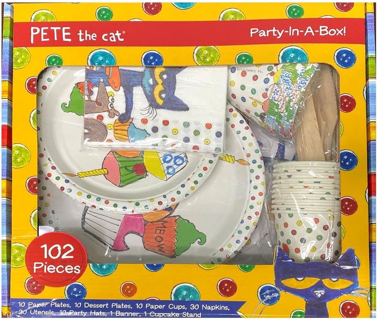 Mighty Mojo Pete The Cat Party In A Box Kit - 102 Pieces