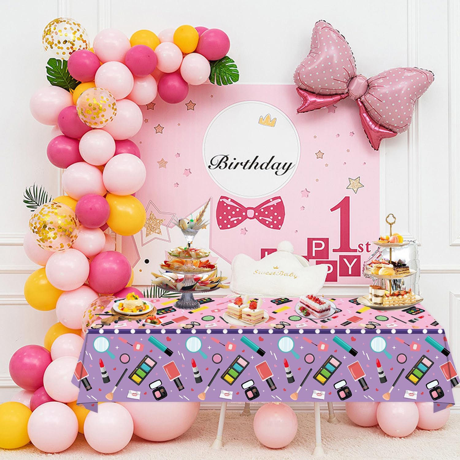 4 Pack Spa Makeup Party Table Covers 51 x 86 Inches