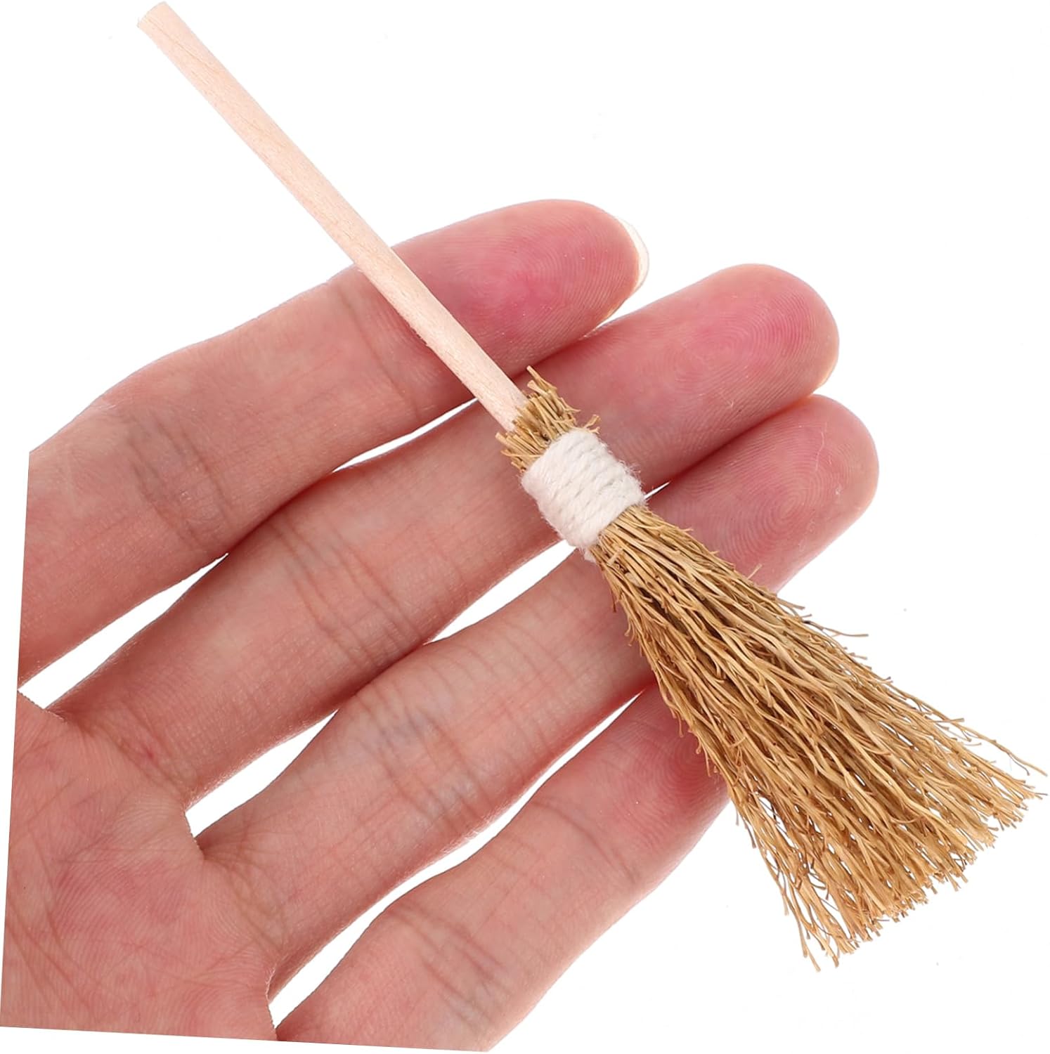 PRETYZOOM 10Pcs Mini Witch Brooms for Halloween Decor