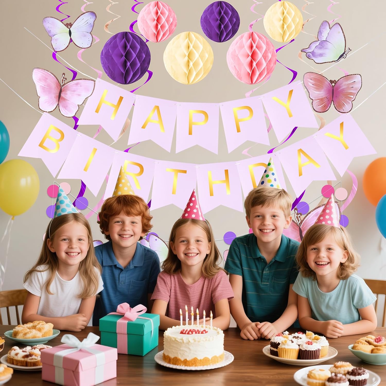 KAWKALSH Birthday Decorations Set