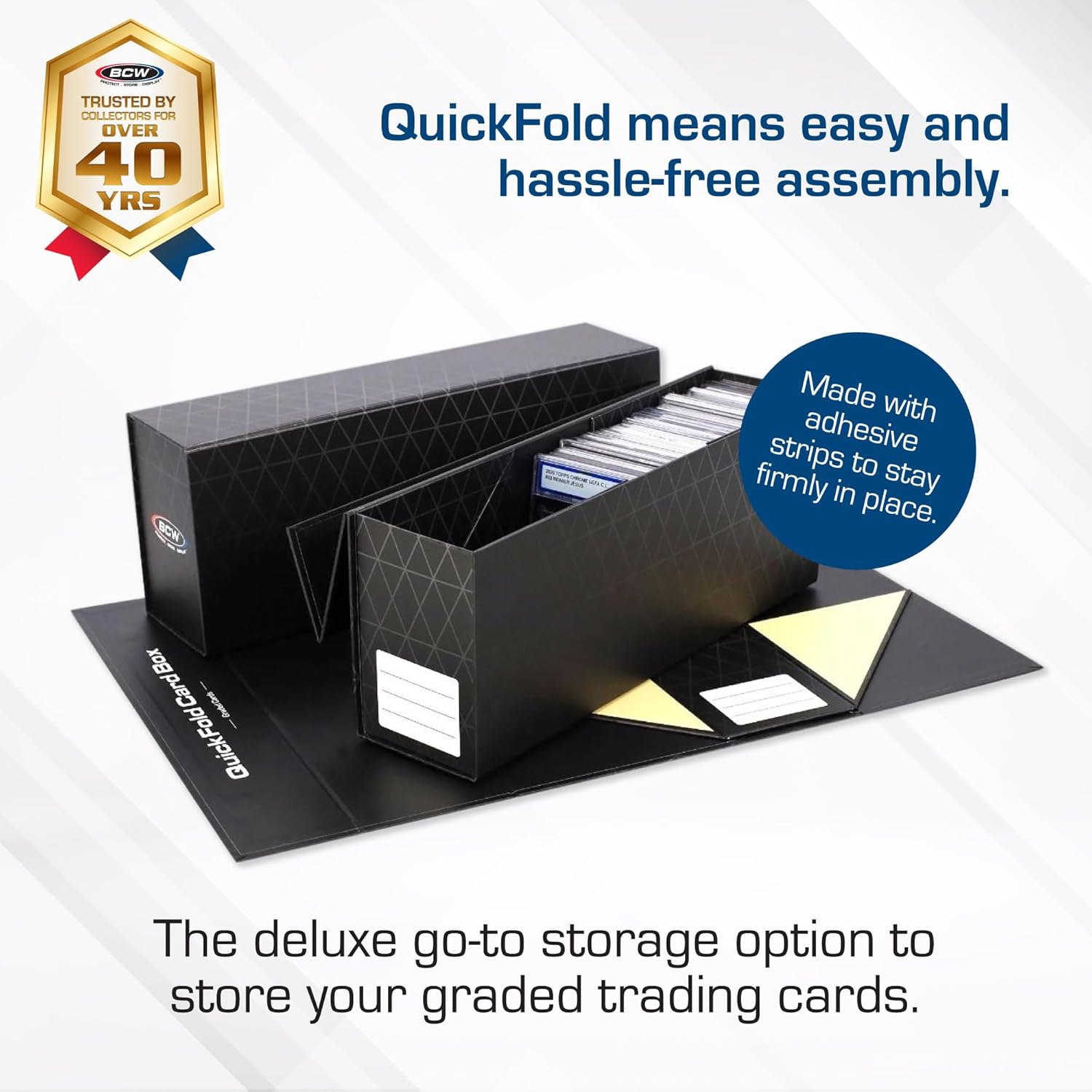 BCW QuickFold Card Boxes - Magnetic Closure 3 Pack