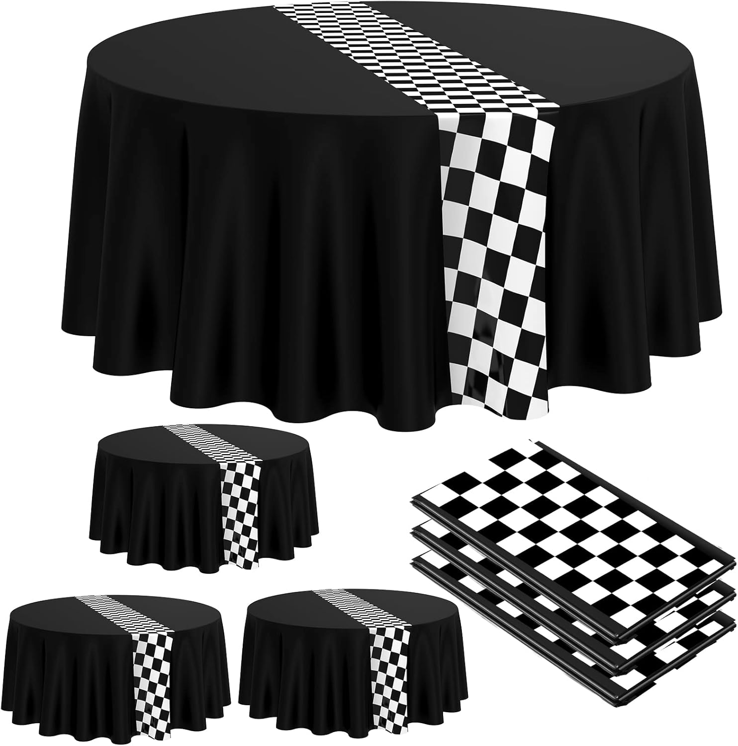 Oudain Cars Birthday Racing Decor Tablecloths 3 Pcs