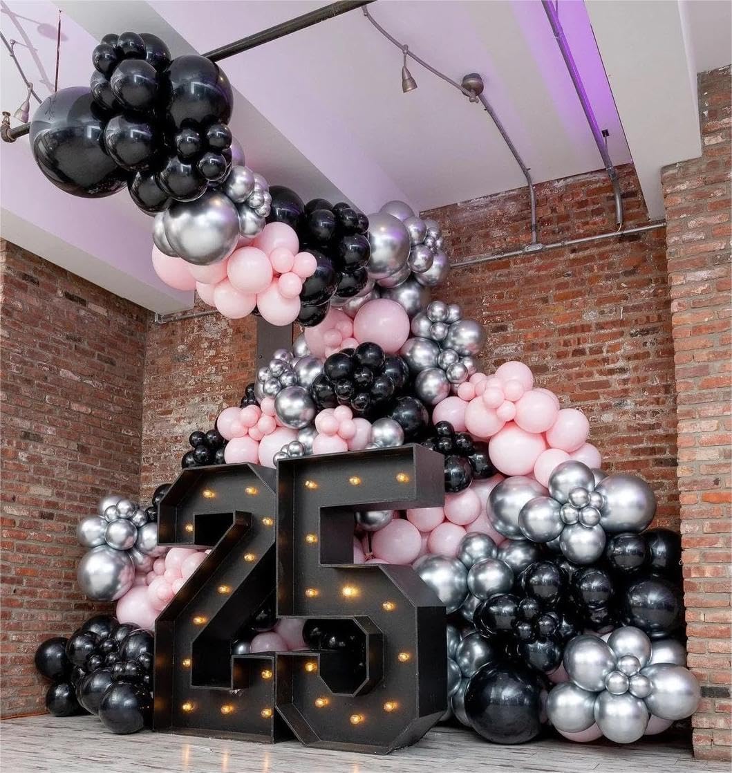 50pcs 12 Inch Metallic Silver Balloons for Party Decorations
