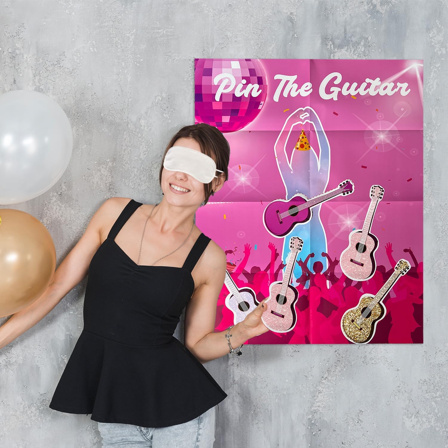 Pin The Guitar Music Party Game for Girls