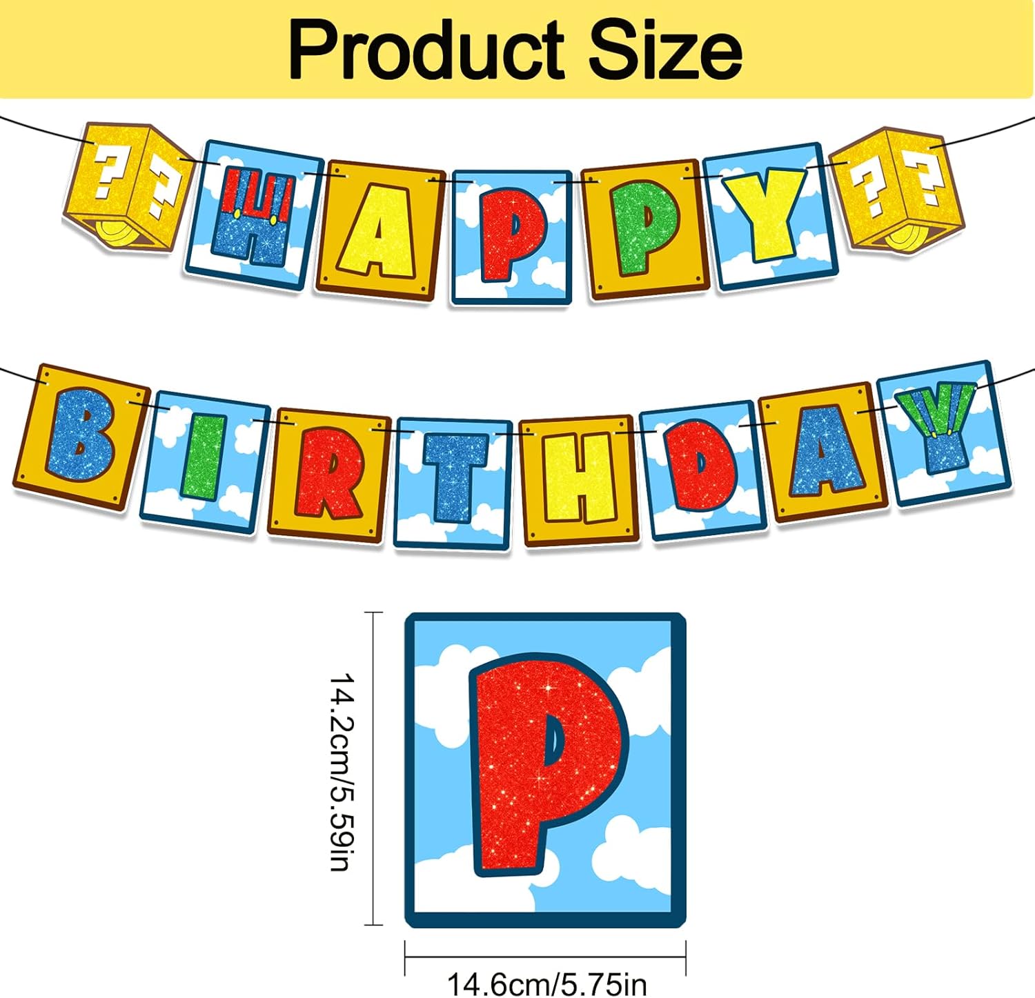 Pre-Strung Game Bro Birthday Banner for Gaming Lovers