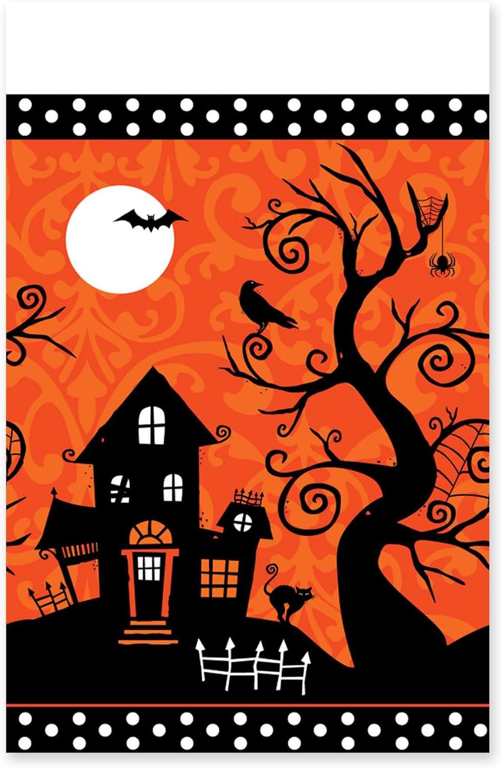 Frightfully Fancy Plastic Table Cover 54x102