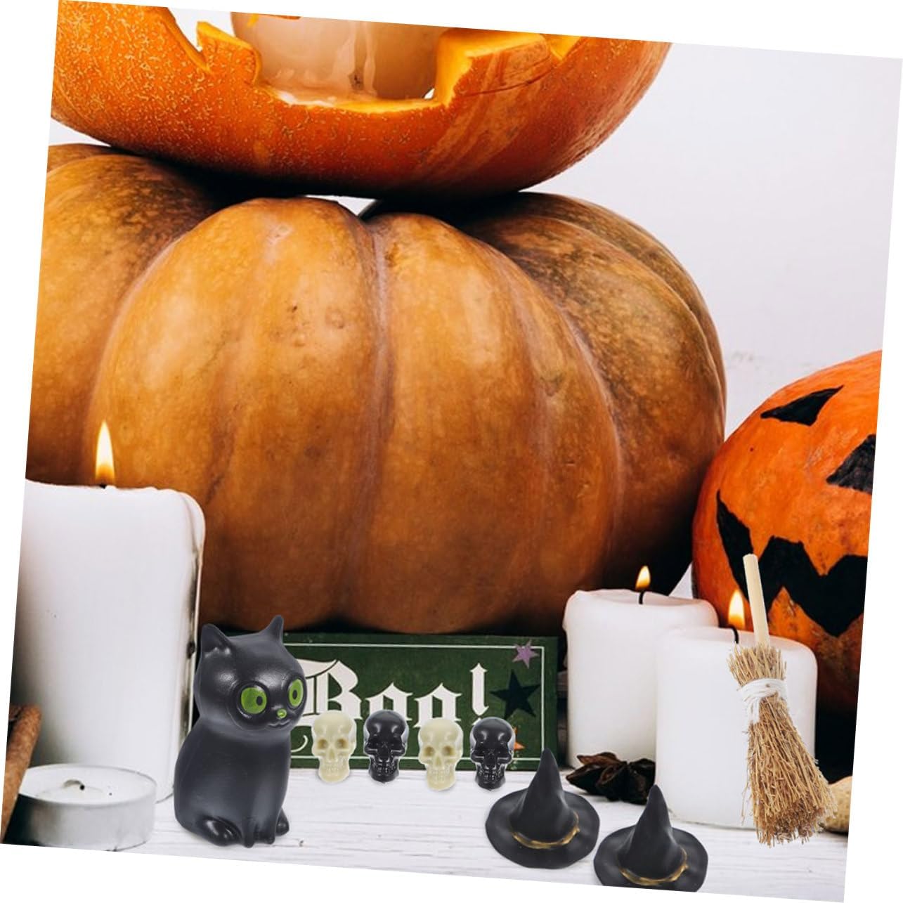 Kichvoe 2sets Miniature Halloween Figurines Set for Halloween Decorations