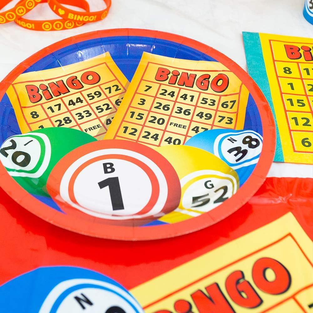 Blue Orchards Bingo Table Covers Pack of 3 54x108 XL