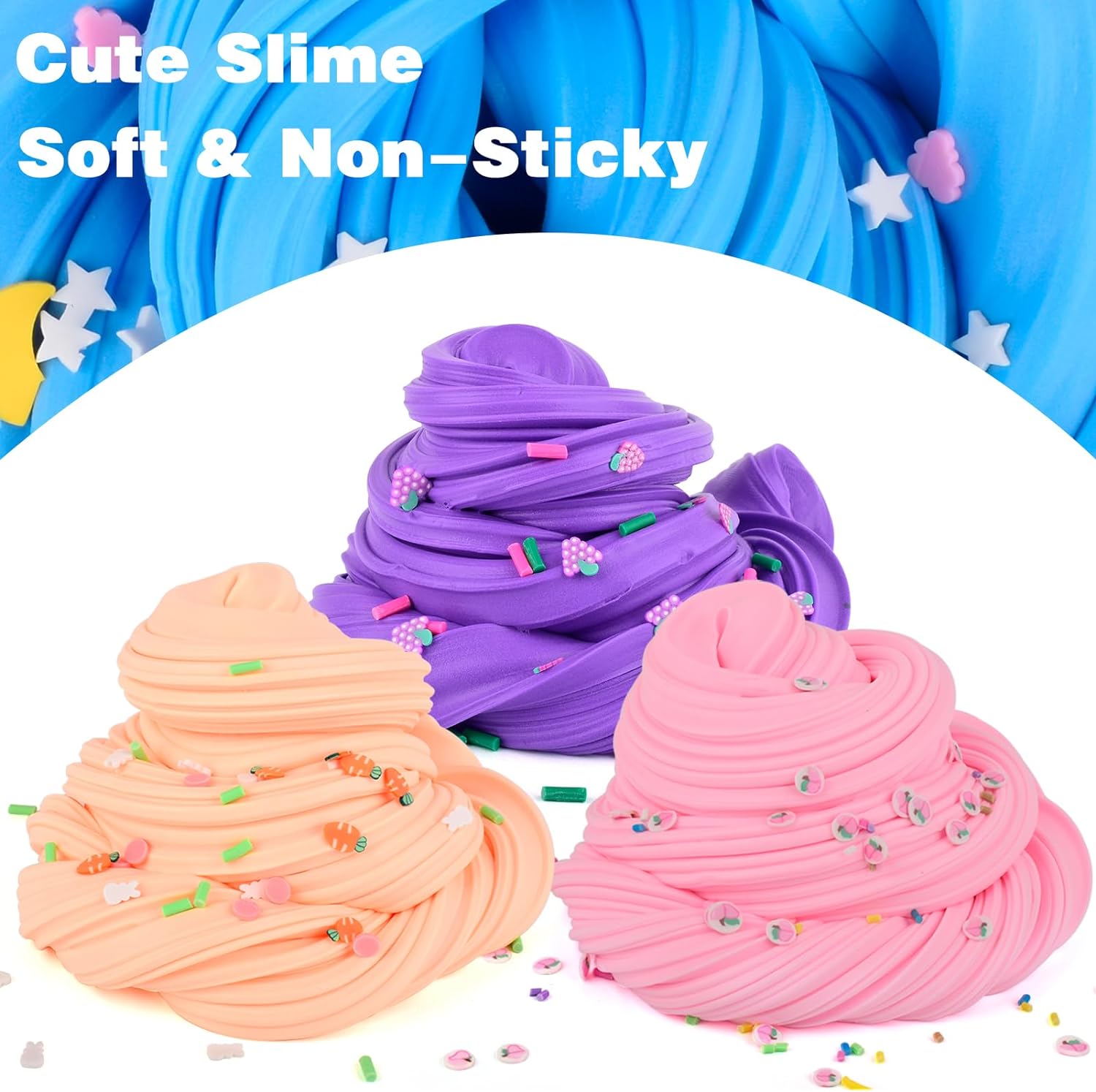 WuHuanNiu 15 Pack Mini Butter Slime Kit
