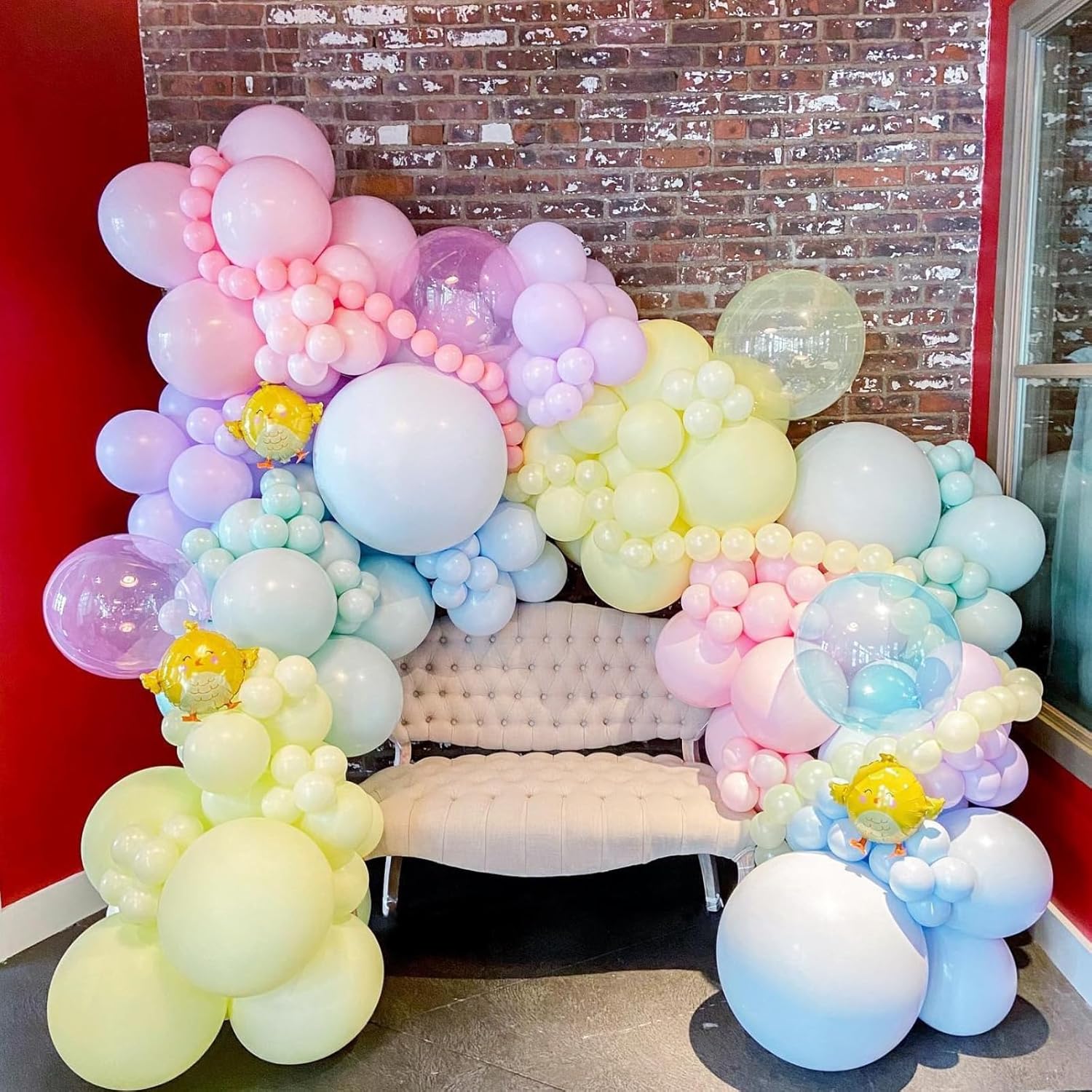 FEYG Pastel Balloons 12 Inch Rainbow Kit