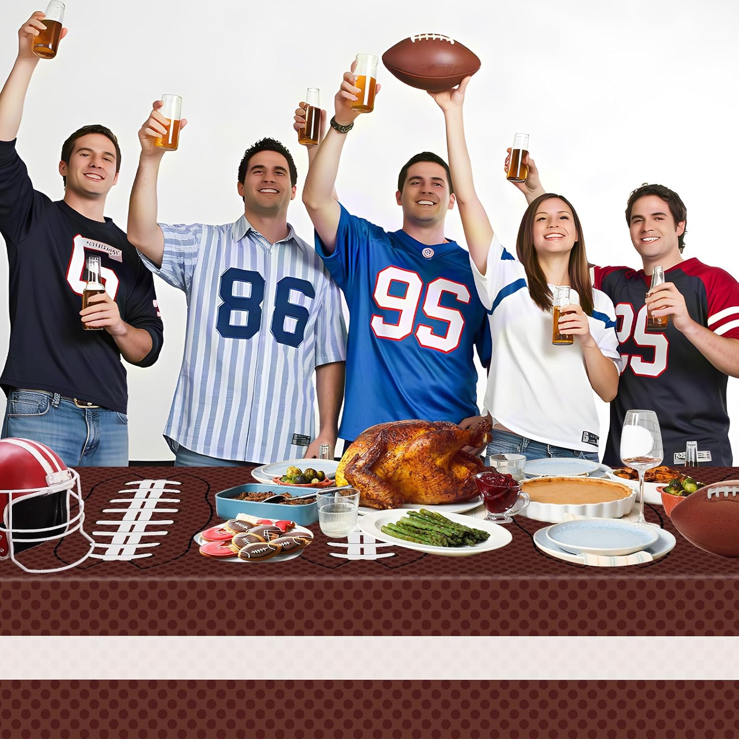 Football Party Decorations 2 Pack Tablecloth