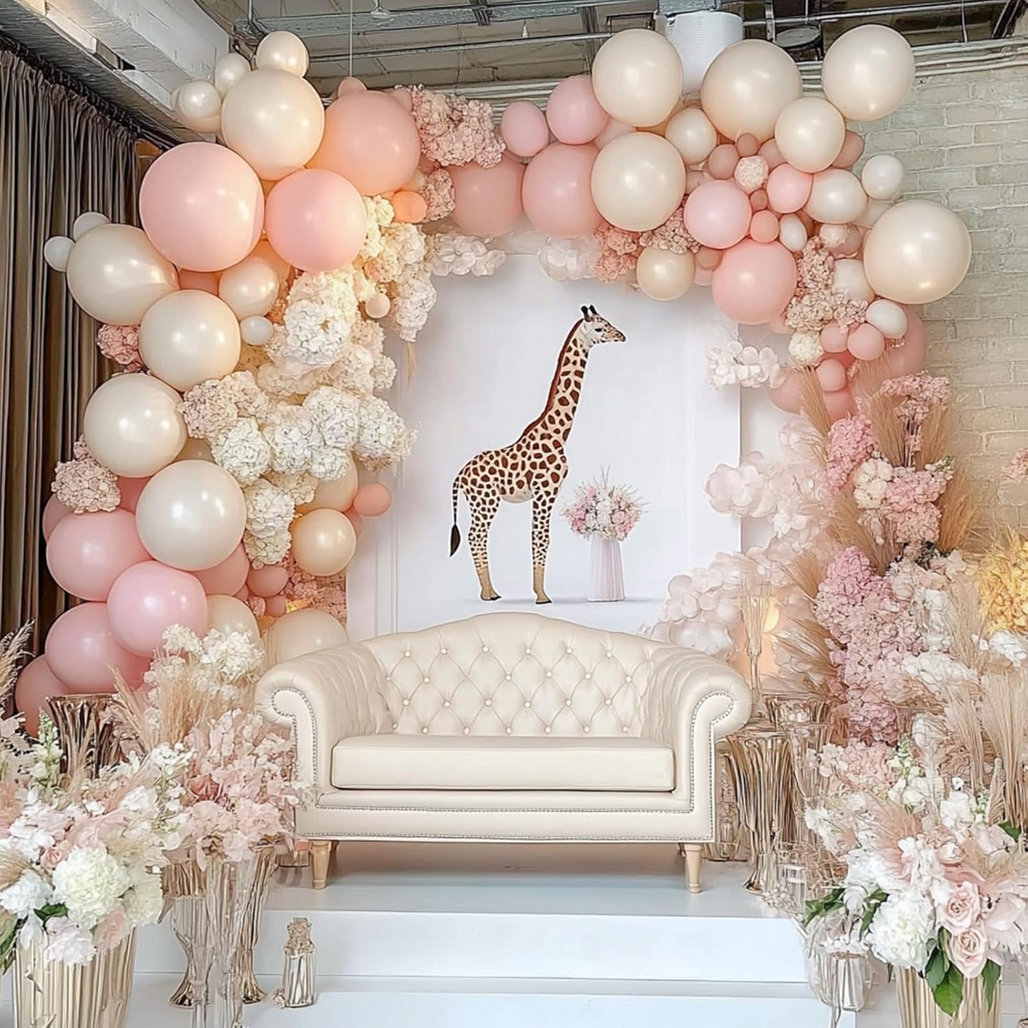 White Sand Balloons 105pcs 5101218 Inch Garland Arch Kit for Parties