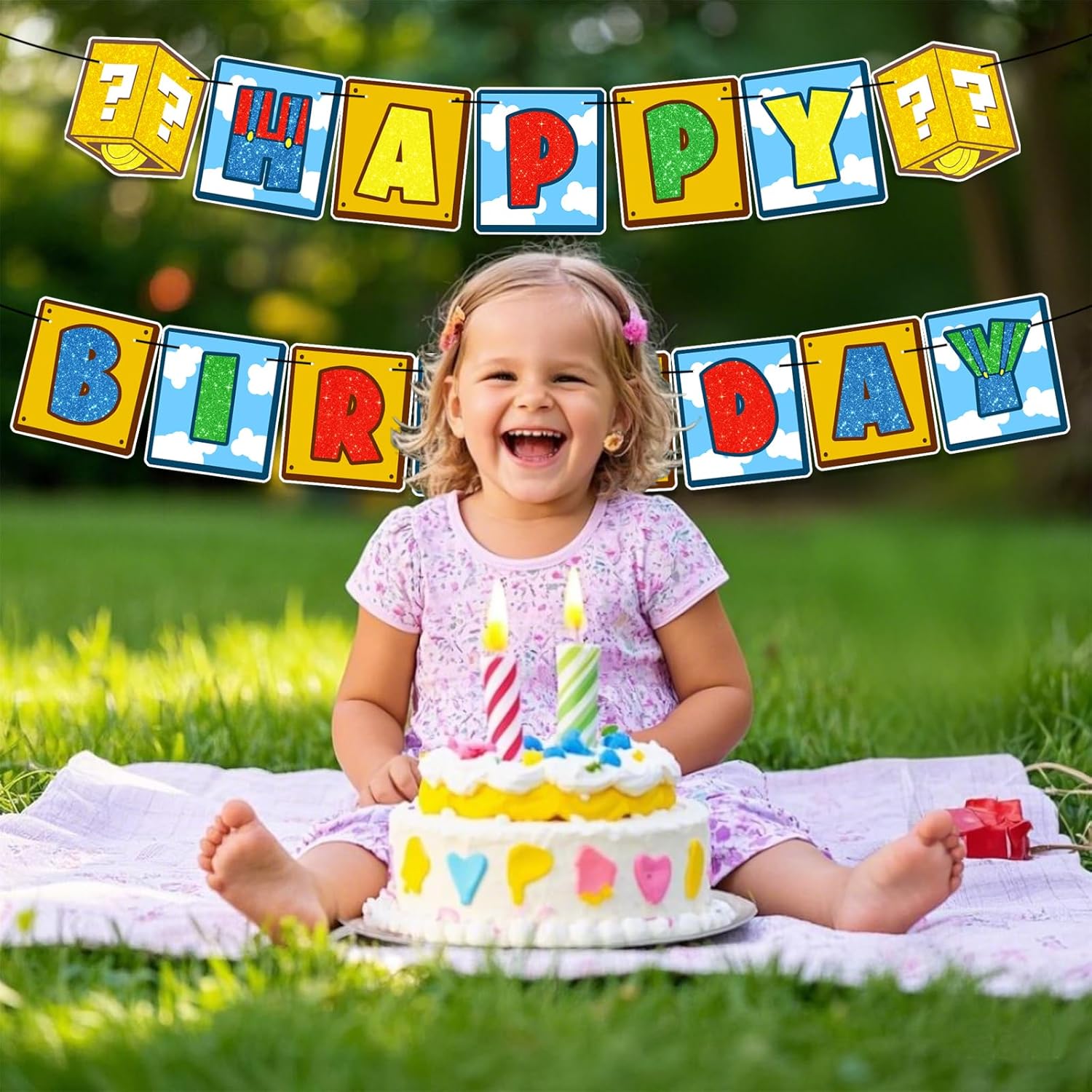 Pre-Strung Game Bro Birthday Banner for Gaming Lovers