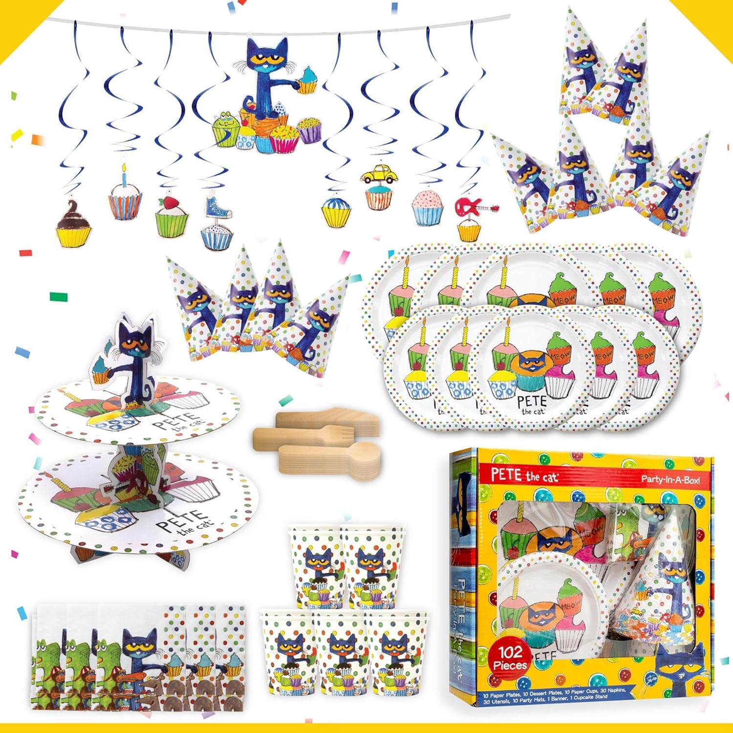 Mighty Mojo Pete The Cat Party In A Box Kit - 102 Pieces