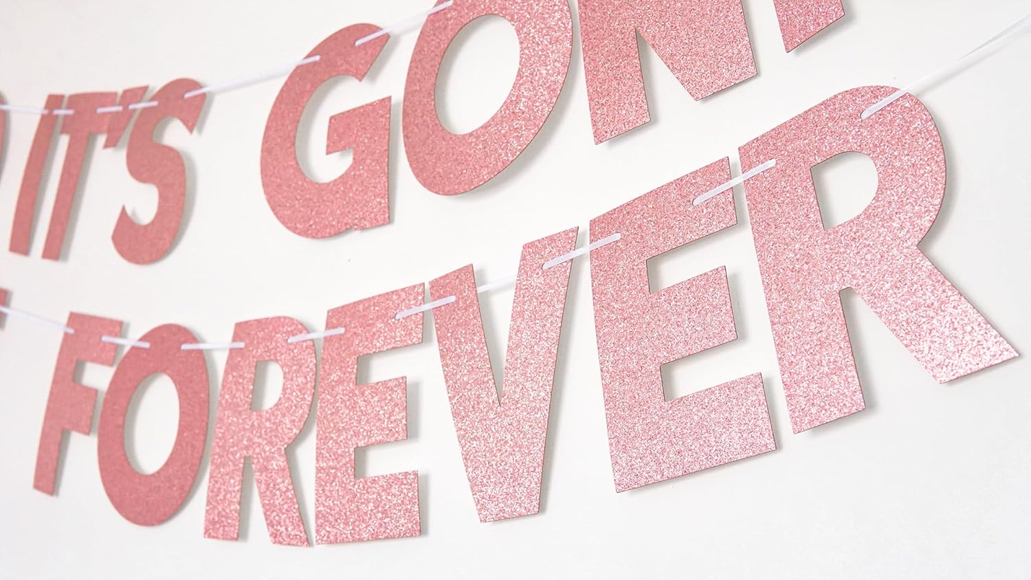 Pre-Strung Bachelorette Party Banner for Engagement Celebrations