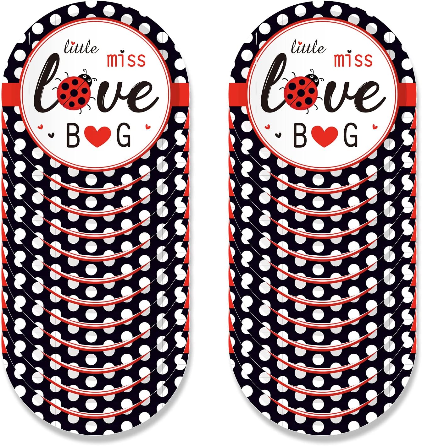 141 PCS Ladybug Birthday Party Supplies - Disposable Tableware for 16 Guests