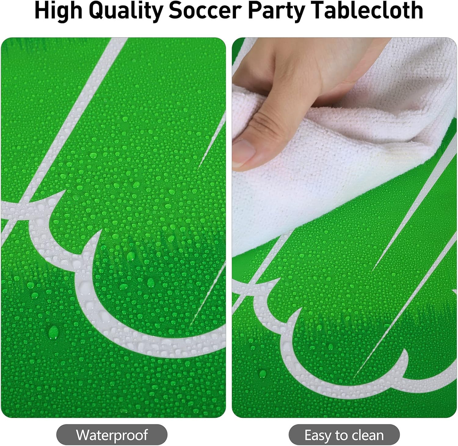 Durony 2 Pack Soccer Table Covers for Party Supplies