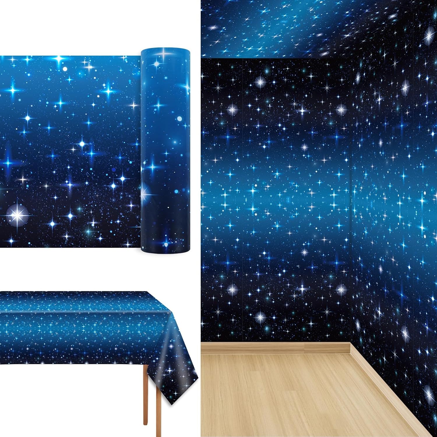 Space Galaxy Party Tablecloth Roll 1200x52