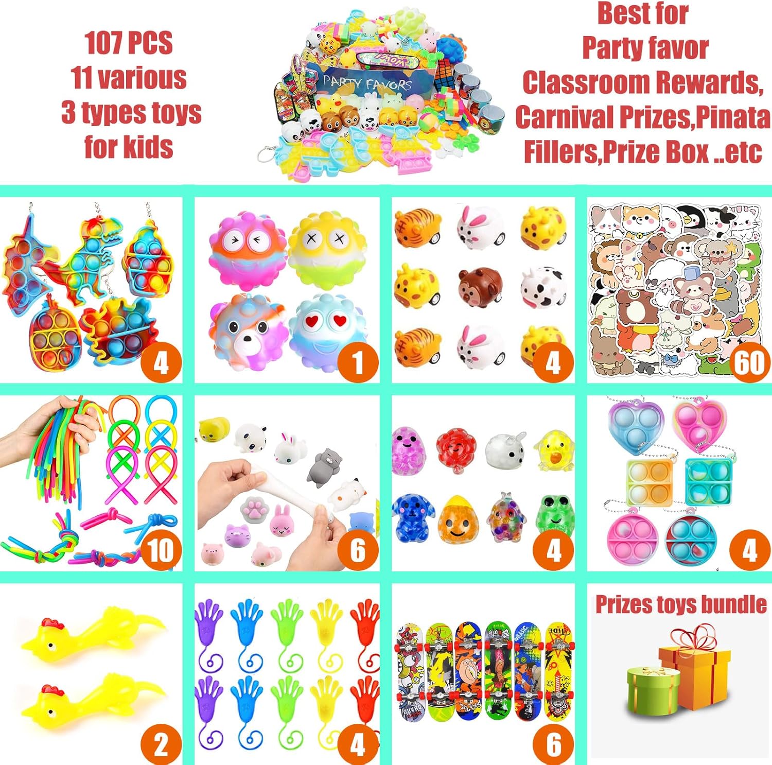 Leeche Premium Party Favors Toy Pack for Kids