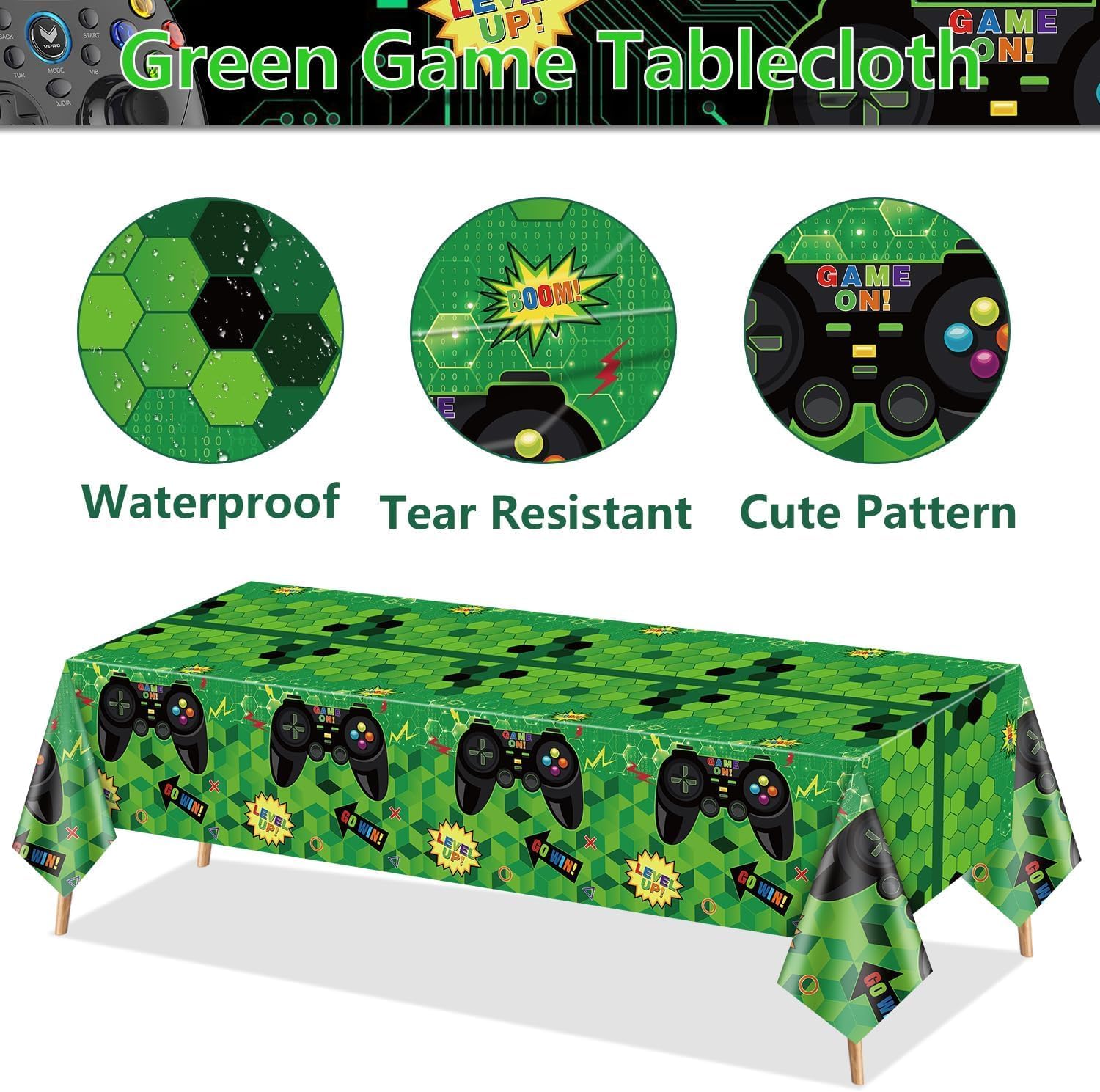 4 Pcs Video Game Party Tablecloths 51x86