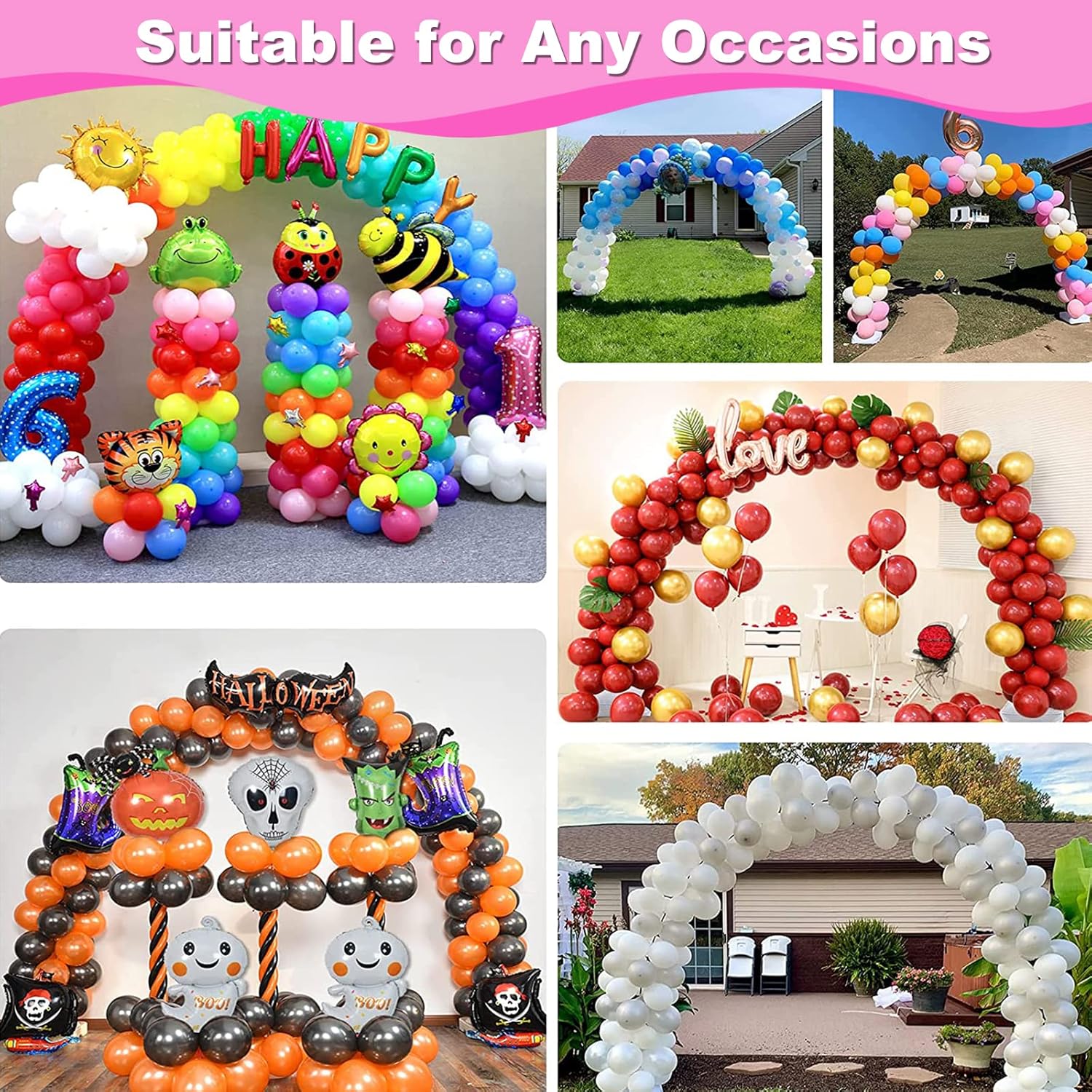 Balloon Arch Kit with Electric Pump 10ft Wide