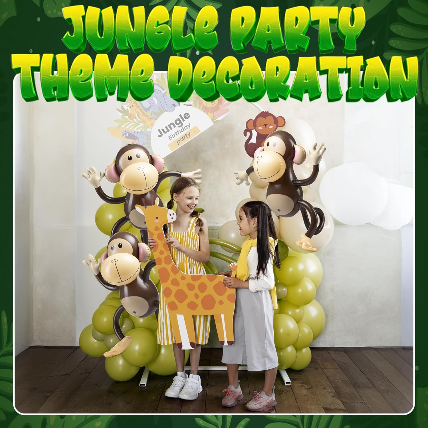 Large Inflatable Monkey Pack of 3 27 Inch Party Decor