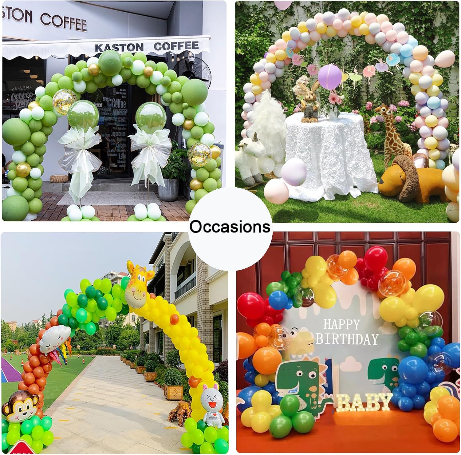 Reusable Balloon Arch Stand Kit 10FT Wide and 9FT Tall